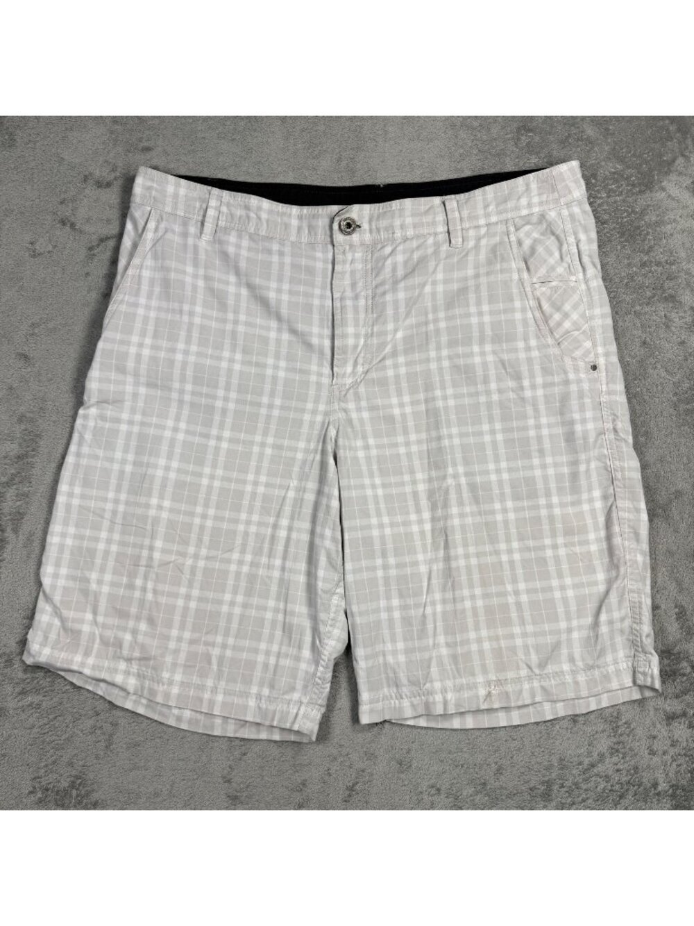 Lululemon Plaid Golf Shorts Mens 38 Commission Performance Stretch Lifestyle